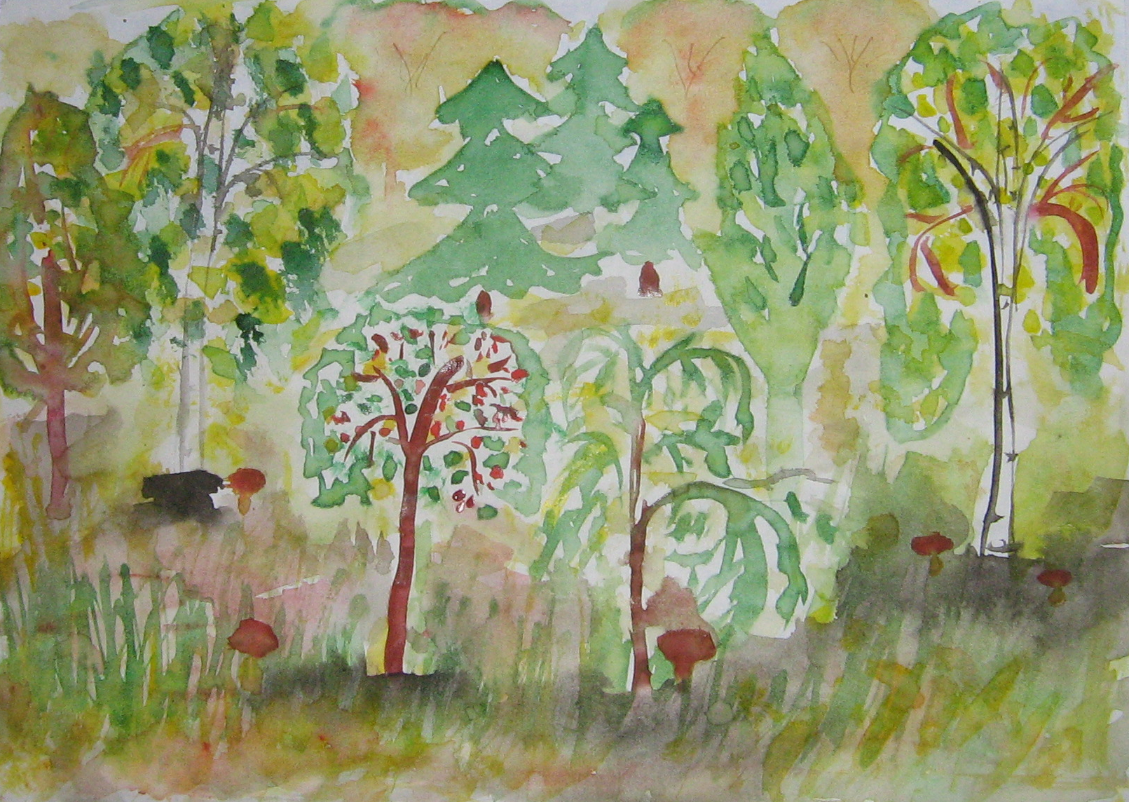 Лес для рисования