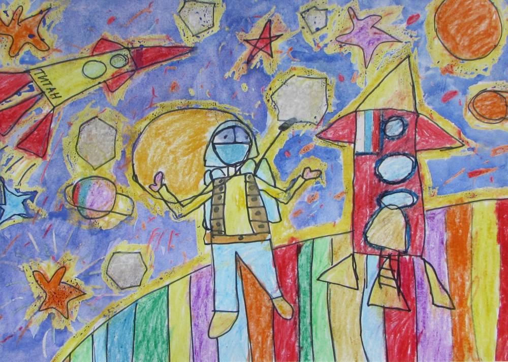 Загадочный космос рисунки. Рисунок на тему космос. Детский рисунок космос. Рисуем космос с детьми. Детские рисунки на космическую тему.
