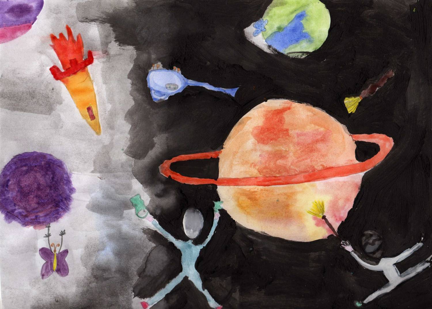 Рисование в средней группе на тему космос. Планеты рисунок красками. Рисование космос в изостудии. Рисунки на тему космос гуашью. Рисунки на тему космос акварелью.